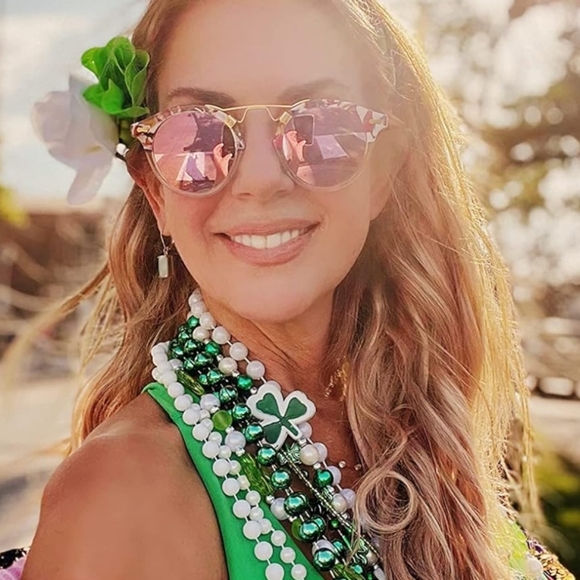 NWT Polarized Sunglasses for Women UV Protection, Retro Double Bridge Eyewear - Picture 4 of 12